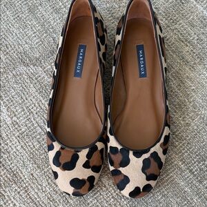 Margaux Leopard Print Flats